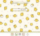 Screenshot 1: Cute Wallpaper Chick Paradise Theme