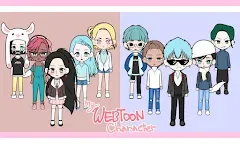 Screenshot 1: My Webtoon Character - K-pop IDOL avatar maker
