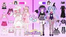 Screenshot 3: Live Star: 閃耀明星偶像公主換裝扮日記&化妝遊戲