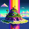 Icon: Pixel Art: Color Island