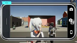 Screenshot 3: ほうかご スクール シミュレーターベータ版　異世界モンスター vs 女子高生 vs 謎の組織GAFA