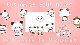 Screenshot 4: Sticky Note Mini MOCHI MOCHI PANDA