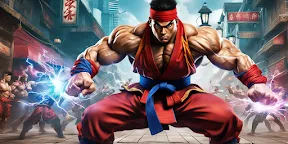 Screenshot 1: Street Fighting Karate Fighter