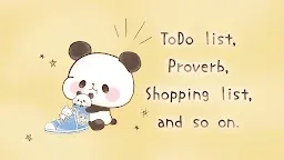 Screenshot 3: Sticky Note Mini MOCHI MOCHI PANDA