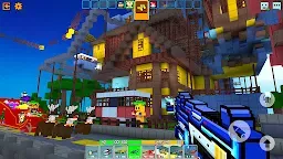 Screenshot 2: Cops N Robbers - 3D Pixel Craft Gun Shooting Games