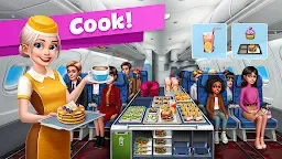 Screenshot 1: Airplane Chefs - Cooking Game