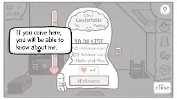 Screenshot 11: Rainy attic room | English