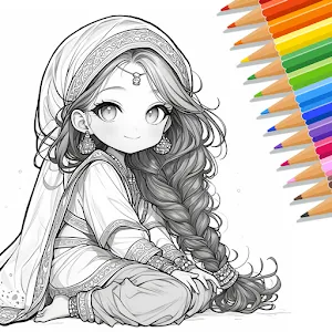 Cute Color:Anime Coloring Game