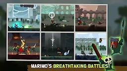 Screenshot 1: Marimo League: Be God, show Miracles on battles!
