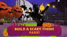 Screenshot 1: Scary Theme Park Craft: Spooky Horror Zombie Games