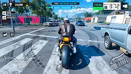 Screenshot 2: Real Traffic Bike Driving Game