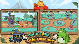 Screenshot 2: Cat'n'Robot: Idle Defense