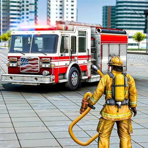 Fire Truck Sim Rescue Games 3D - Games