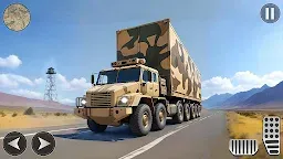 Screenshot 1: Army Cargo Truck Driving Games