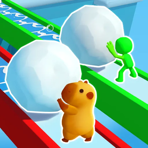 Snowball Race 3D: Ice Bridge - Games
