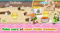 Screenshot 1: Hamster Life match and home