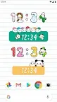 Screenshot 4: Digital Clock Widget Mochimochi Panda