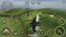 Screenshot 2: GUNSHIP BATTLE：直升機 3D Action