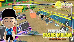 Screenshot 2: Simulator Game Pasar Malam 3D
