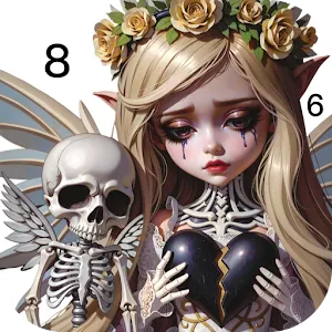 Horror Doll Color by Numbers