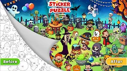 Screenshot 1: Sticker Puzzle: Coloring Book