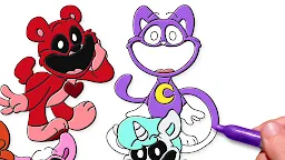 Screenshot 1: Poppy Smiling Critter Coloring