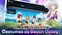 Screenshot 1: VolleyGirls: Volley Lycée