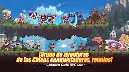 Screenshot 1: Conqueror girls : AFK Idle RPG