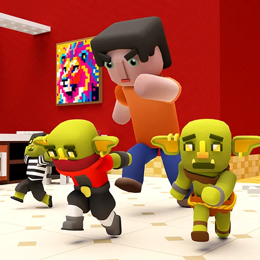 Monster hunt blocky party games