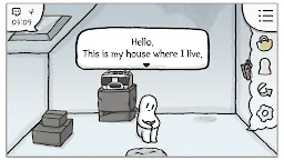 Screenshot 3: Rainy attic room | English