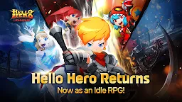 Screenshot 1: Hello Hero: LionHeart AFK