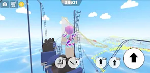 Screenshot 2: Roller coaster obby parkour