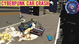 Screenshot 3: Cyberpunk Car Crash