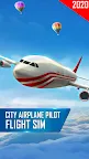 Screenshot 1: City Airplane Pilot Flight Sim - New Plane Games