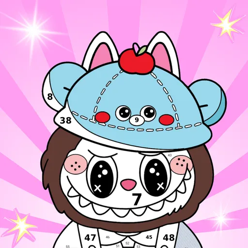 Labubu Coloring by Number - Games