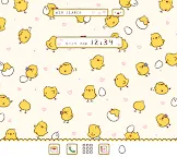 Screenshot 1: Cute Wallpaper Chick Paradise Theme