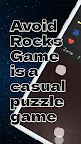 Screenshot 1: Avoid Rocks Game