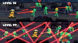 Screenshot 1: Stickman vs Zombie: Dark War