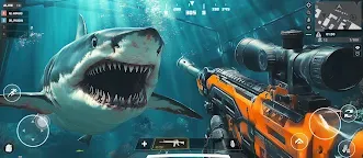 Screenshot 13: Angry White Shark Hunting Game