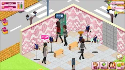 Screenshot 1: アパレル☆タウン「ドレスマイショップで洋服を集めて楽しい」
