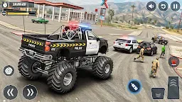 Screenshot 4: Police 4x4 Monster Truck Games