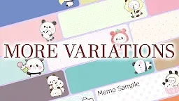 Screenshot 2: 麻糬熊貓 記事本小工具