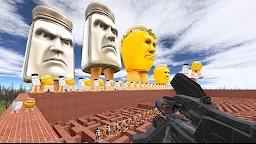 Screenshot 1: Nextbots in Tralala Backroom