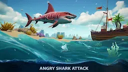 Screenshot 18: Angry White Shark Hunting Game