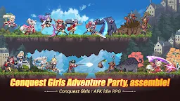 Screenshot 1: Conqueror girls : AFK Idle RPG