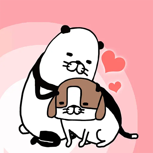 熊貓與狗: 無論何地狗狗都可愛