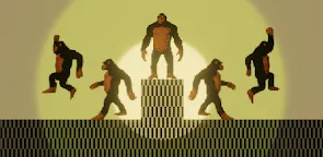 Screenshot 1: Escape Game Gorilla RPG