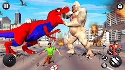 Screenshot 1: Angry Dino City Rampage Games