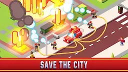Screenshot 1: Idle Firefighter Empire Tycoon - Management Game