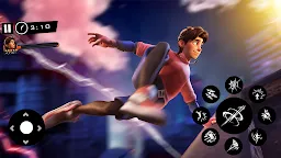 Screenshot 1: Spider Boy : Rope Hero Games